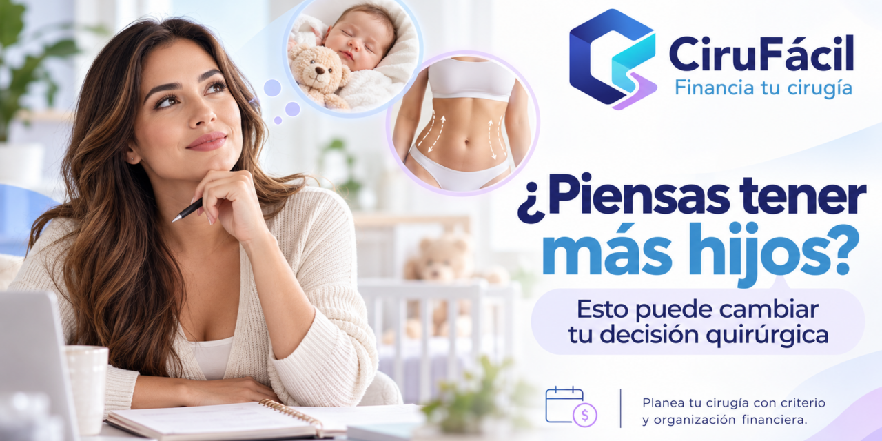 ¿Piensas tener más hijos? Esto puede cambiar tu cirugía plástica